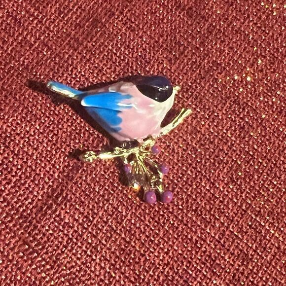Adorable, Bird Brooch Enamel Pin Cute Bird - Picture 4 of 5